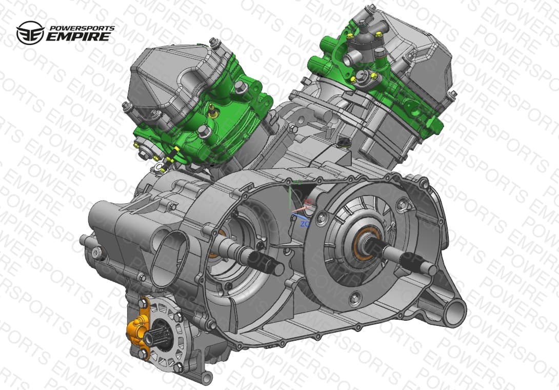 E00-2 — 2V91W ENGINE(SHORT FRONT OUTPUT SHAFT)