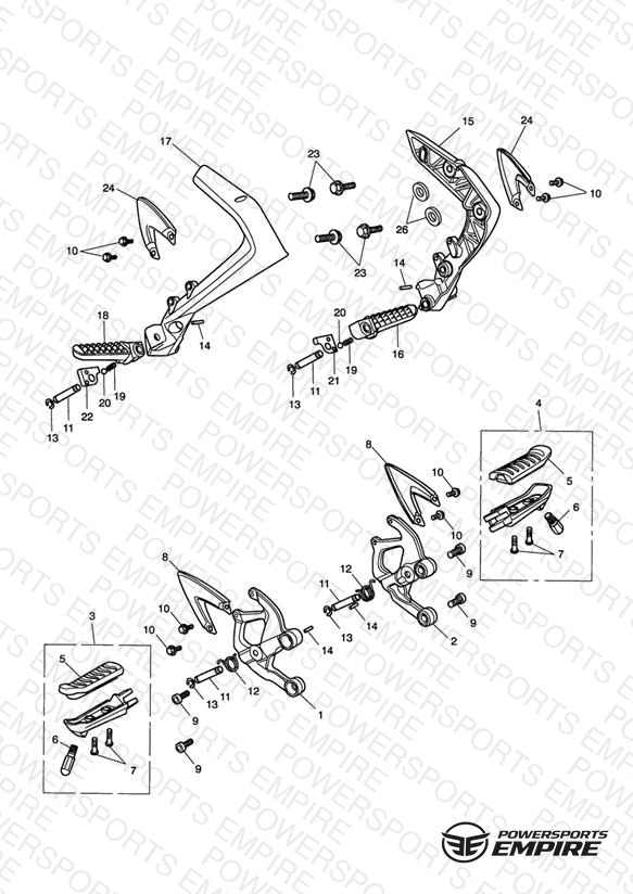 Footrests & Mountings