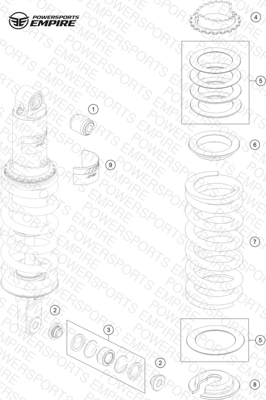 SHOCK ABSORBER DISASSEMBLED
