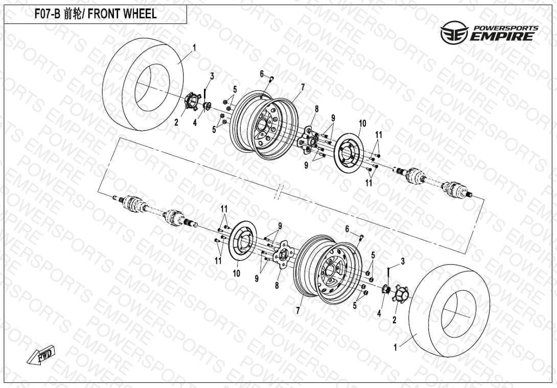 F07-B — FRONT WHEEL