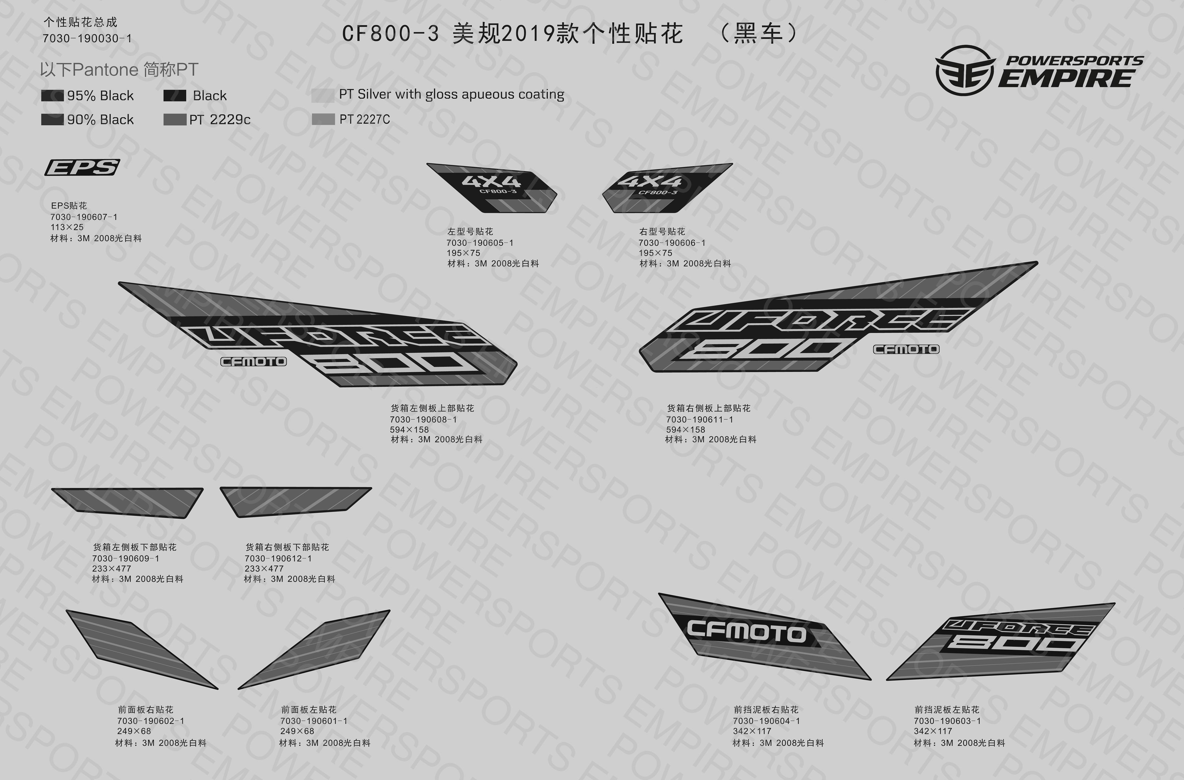 F19-O-B — DECAL KITS(NEBULA BLACK)