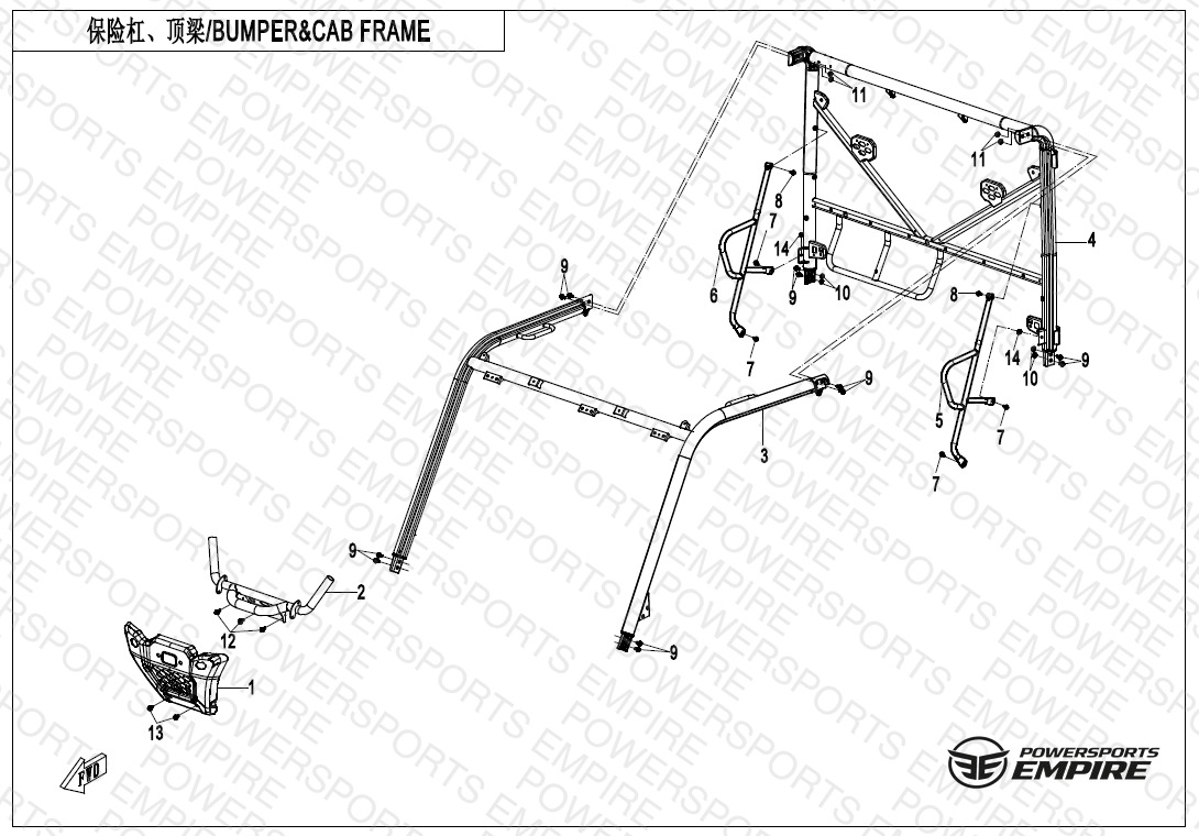 F23 — BUMPER & CAB FRAME