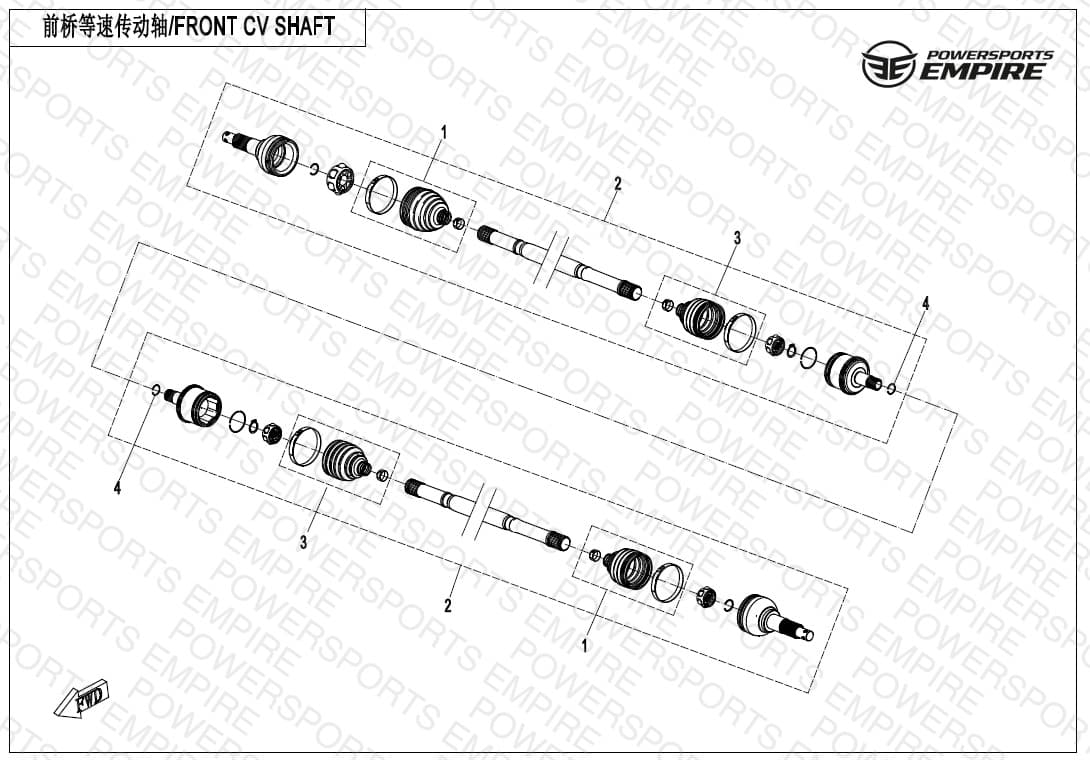 F27 — FRONT CV SHAFT