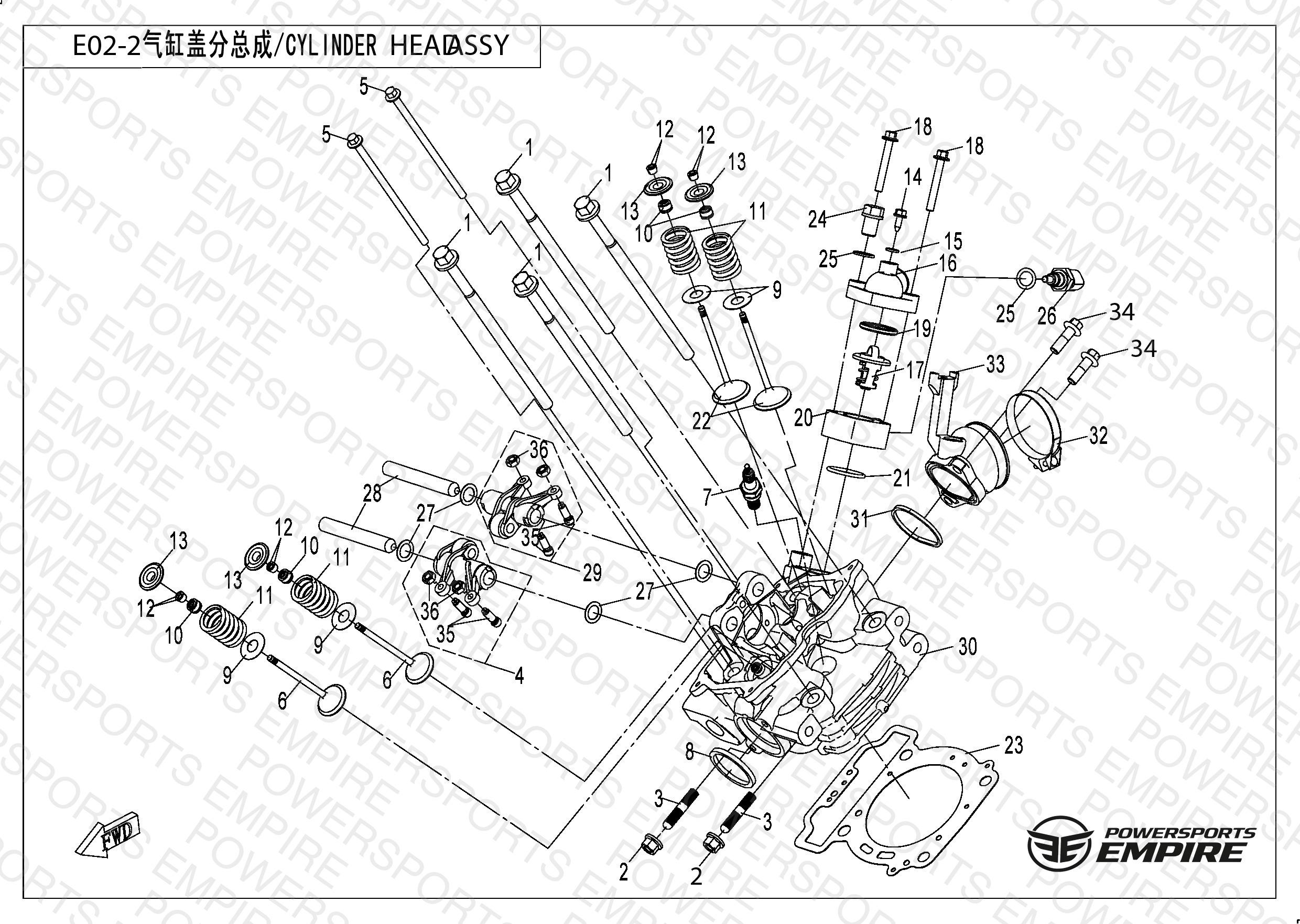 E02-2 — CYLINDER HEAD ASSY