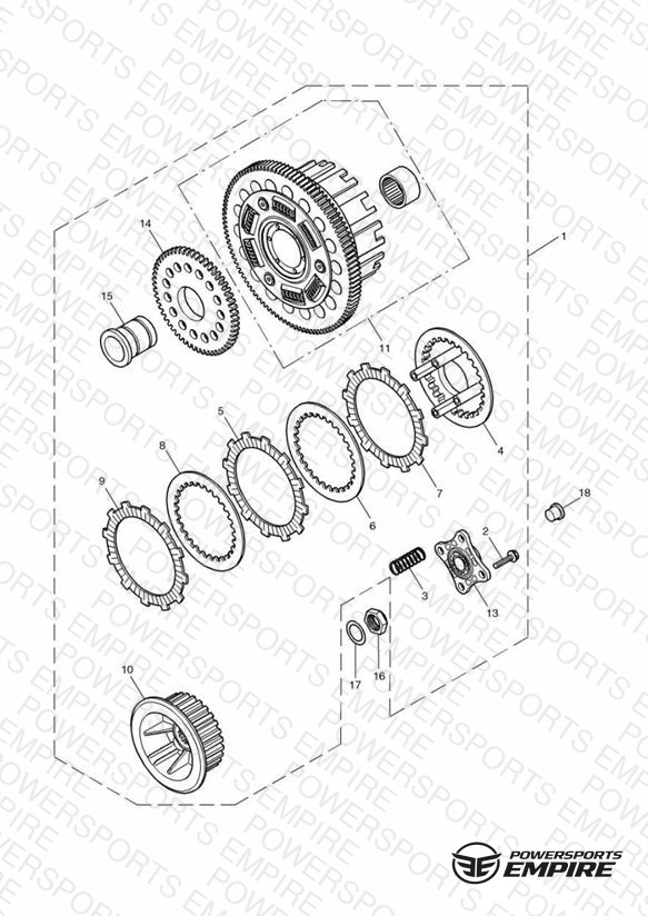 Clutch - Bonneville > Eng No 282963-F2 / 273654-F4 & Bonneville T100 > Eng No 211132