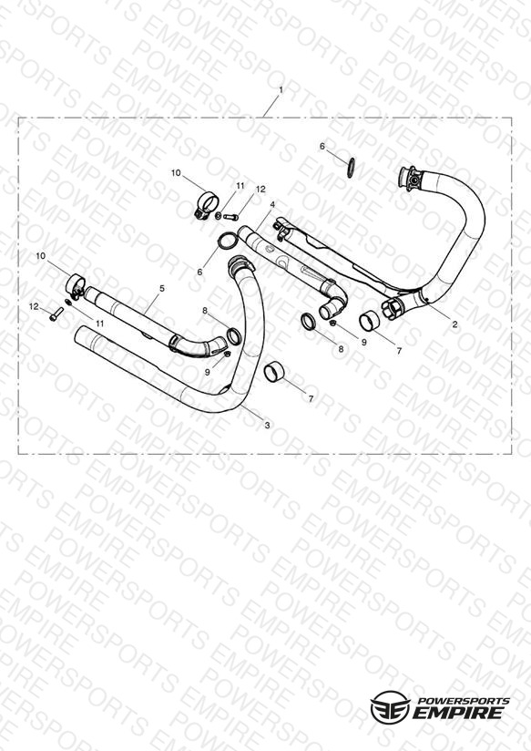 Exhaust Header Pair, Black