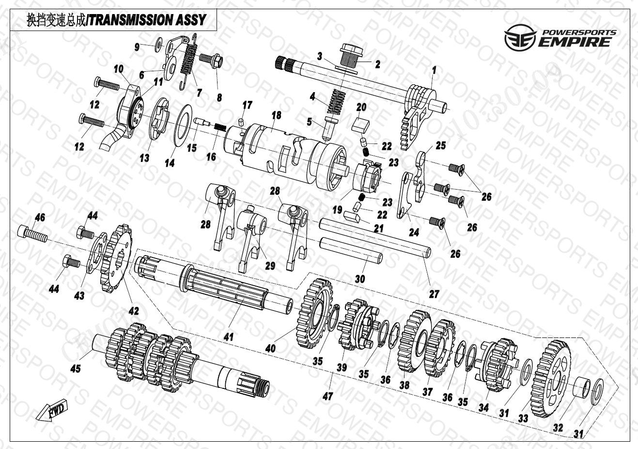 E06 — TRANSMISSION ASSY.