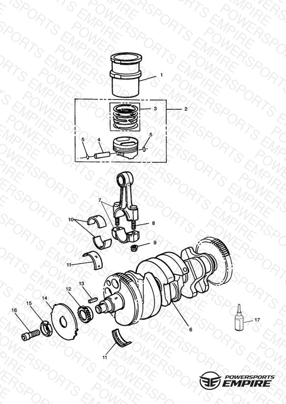 Pistons, Connecting Rods, Pistons & Liners - All variants