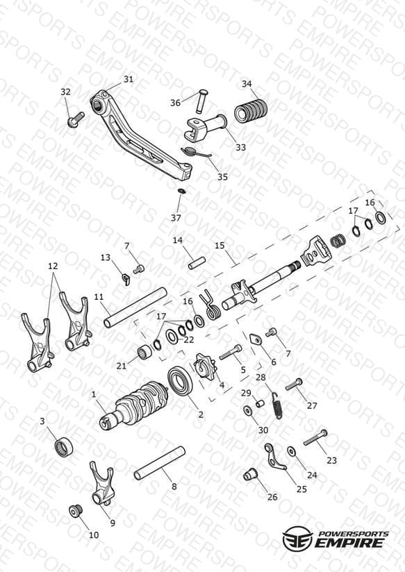 Gear Selectors & Pedal