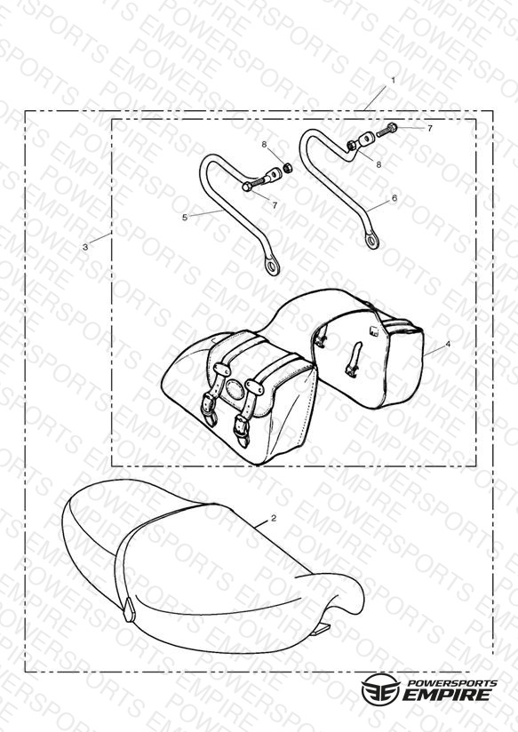 Leather Pannier/O.E. Seat Kit (from VIN 71699)