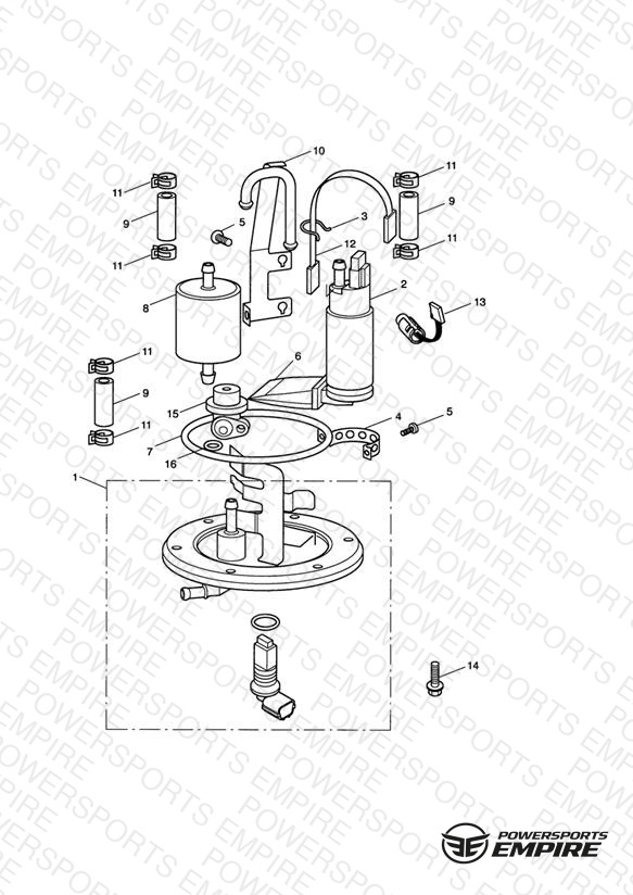 Fuel Pump and Filter Vin 201542 >