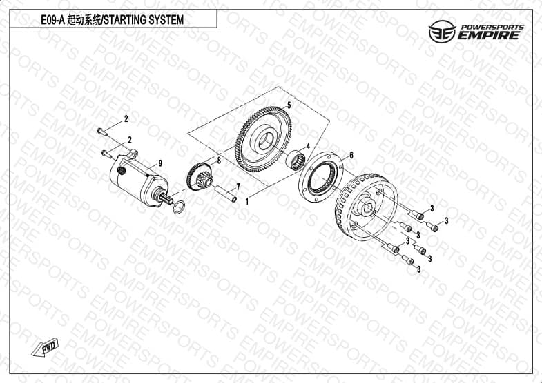 E09-A — STARTING SYSTEM(WITHOUT RECOIL START)