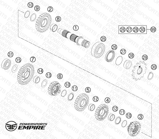 TRANSMISSION II - COUNTERSHAFT