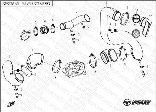 F00-2 — CVT AIR PIPE
