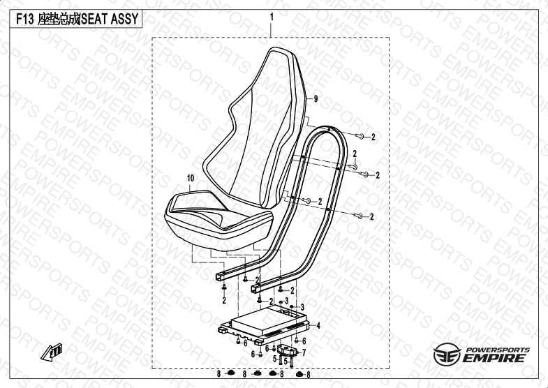 F13 — SEAT ASSY