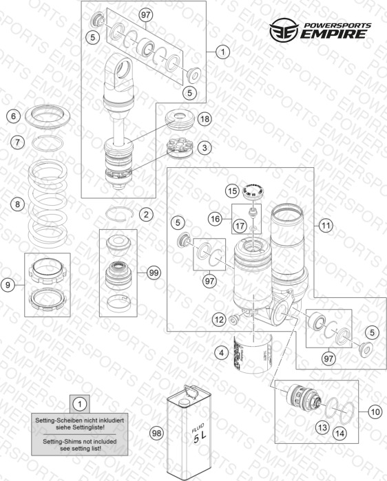 SHOCK ABSORBER DISASSEMBLED