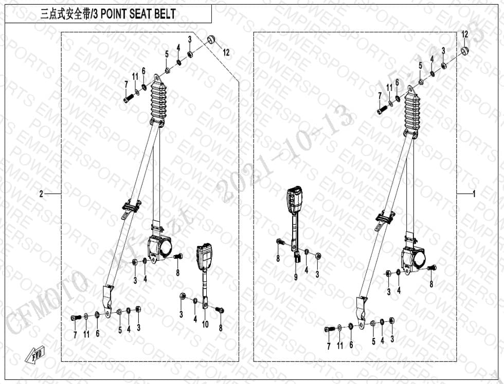 F34-A-V2 — 3-POINT SEAT BELT