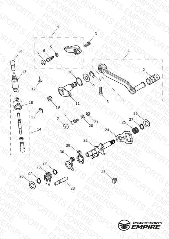 Gear Change Mechanism - Alpine Edition Only