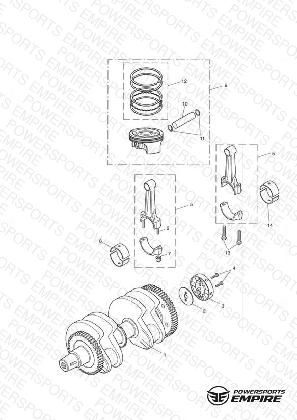 Crankshaft/Conn Rod and Pistons - Bonneville T100