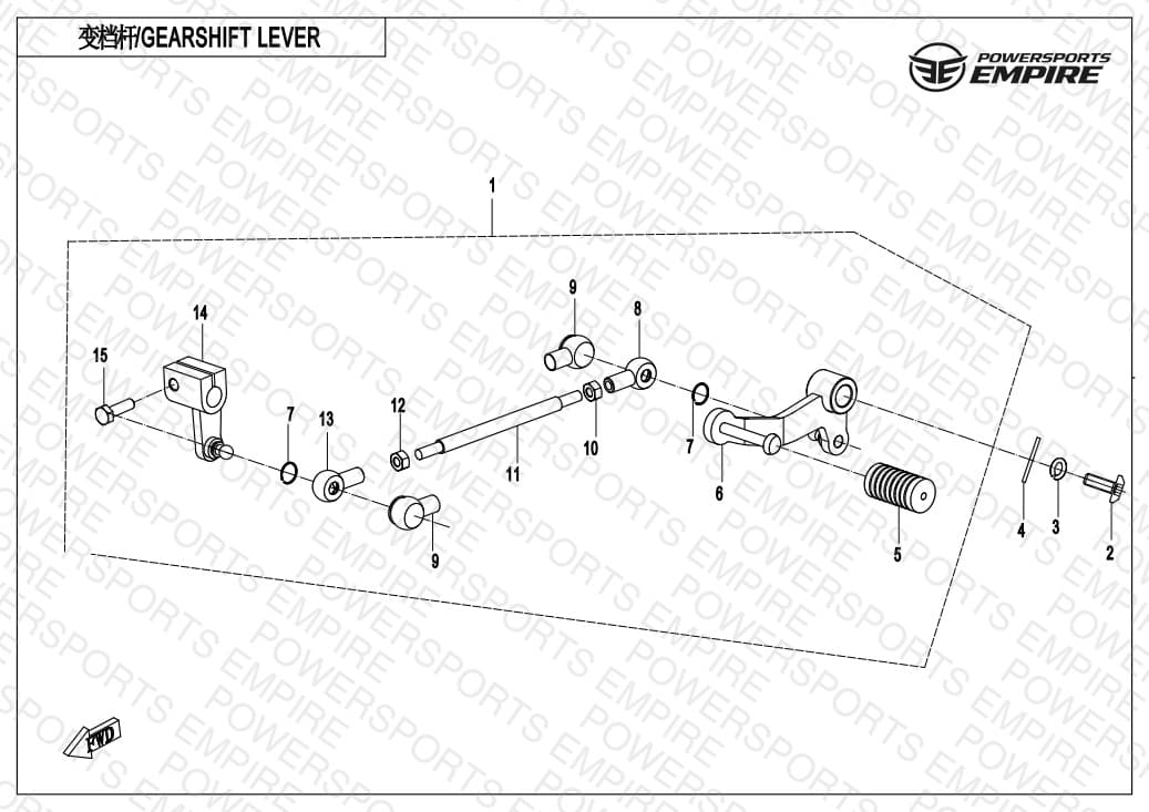 F03-2 — GEARSHIFT LEVER