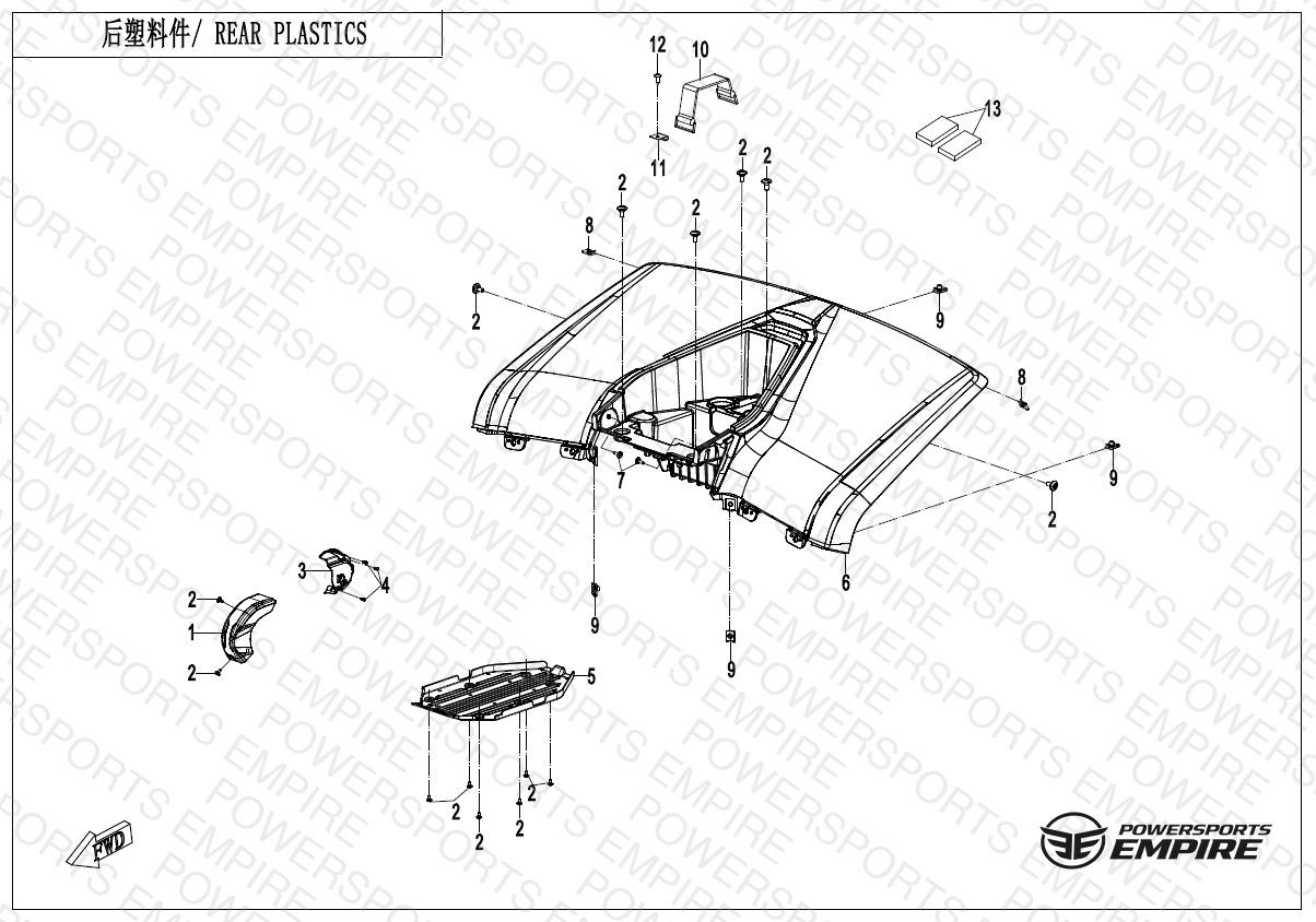 F04-3 — REAR PLASTICS