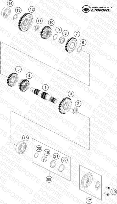 TRANSMISSION II - COUNTERSHAFT