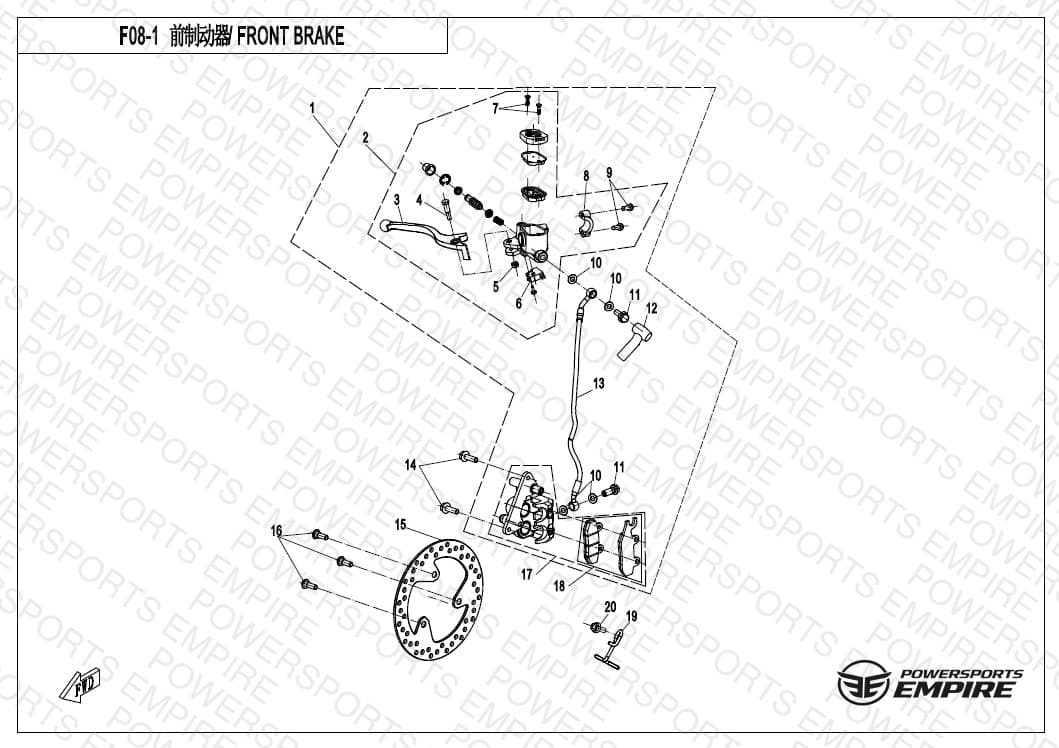 F08-1 — FRONT BRAKE