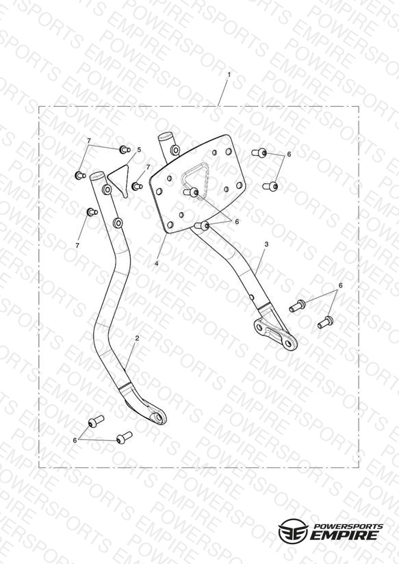 Uprights Kit, Backrest, Chrome