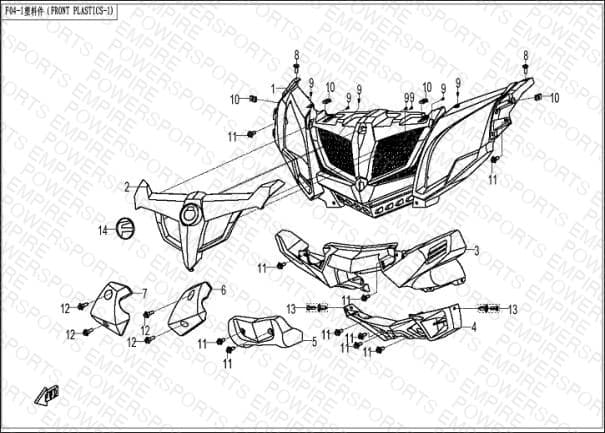 F04-1 — FRONT PLASTIC-1