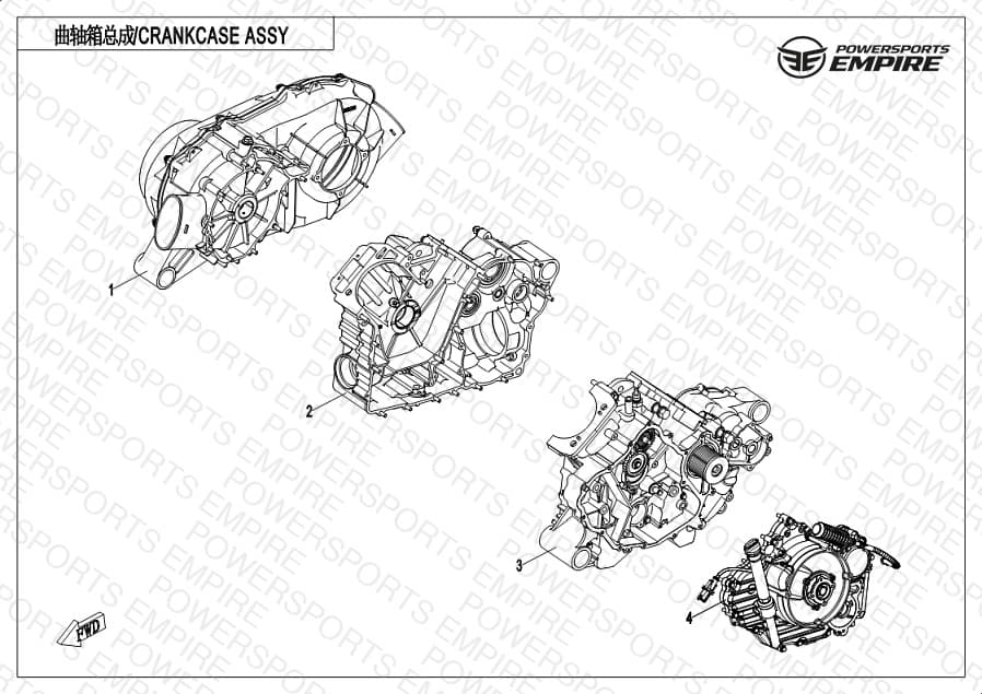 E01-V2 — CRANKCASE ASSY