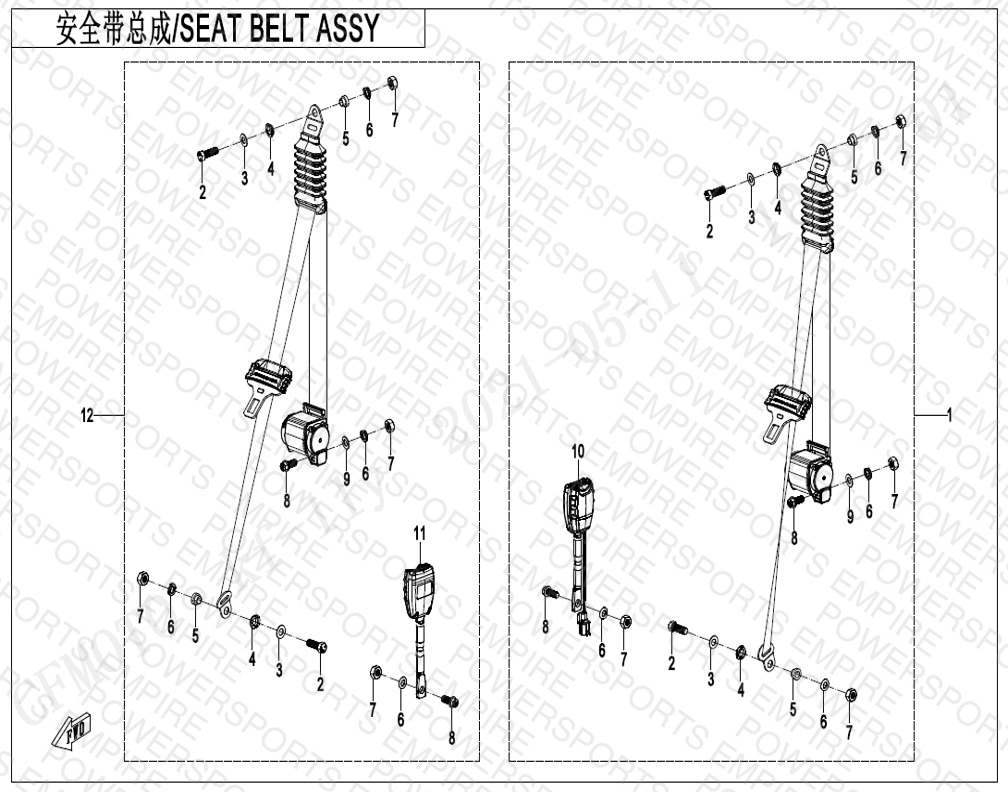 F34 — SEAT BELT ASSY