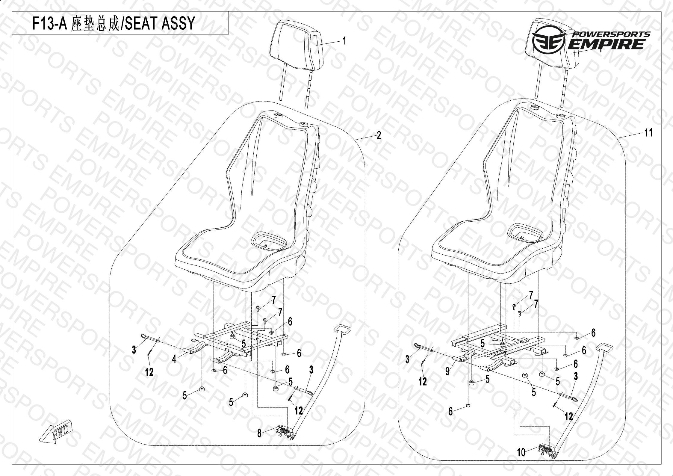 F13-A — SEAT ASSY