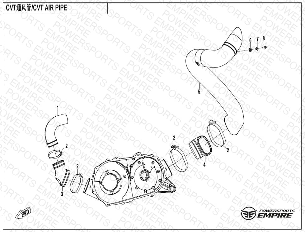 F00-2 — CVT AIR PIPE