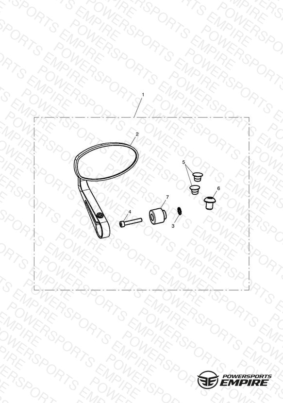 Bar End Mirror Kit, Clear Anodised - 471042 >