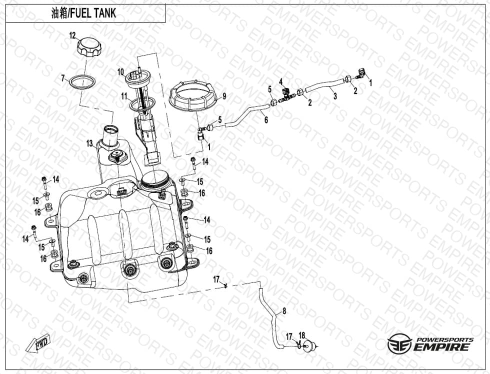 F12-B — FUEL TANK(USA)