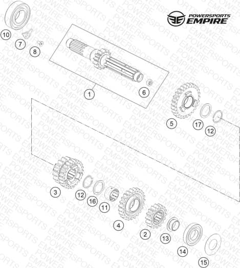 TRANSMISSION I - MAIN SHAFT