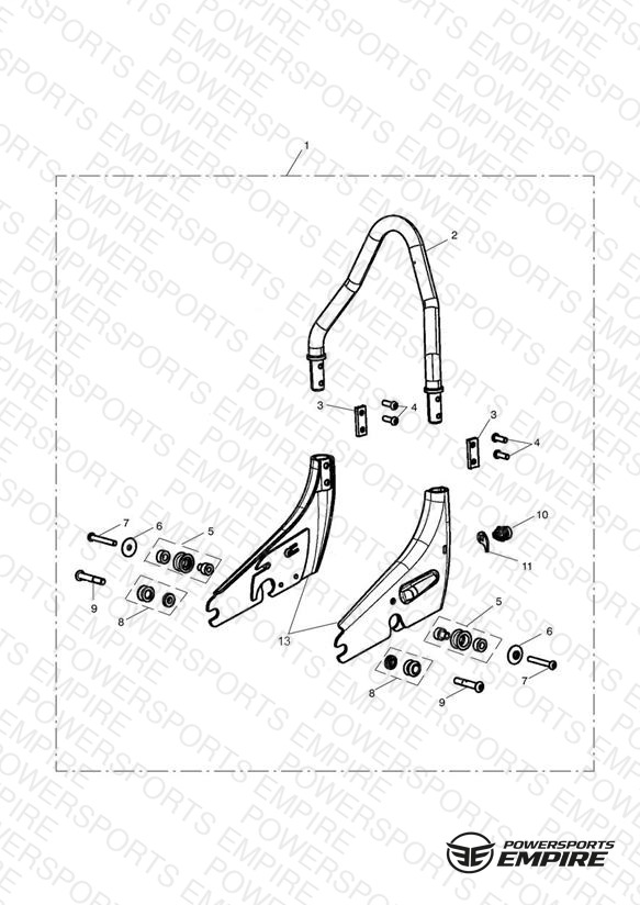 Passenger Backrest, QD