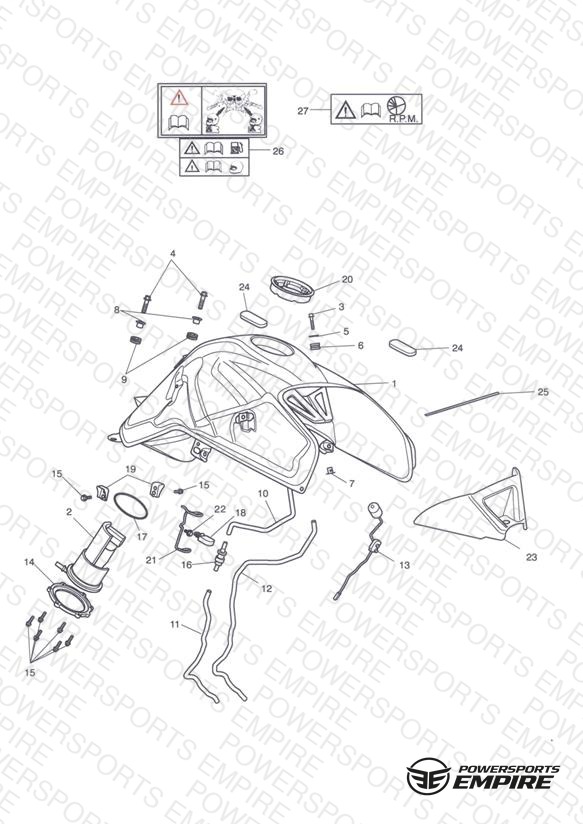 Fuel Tank, Fuel Pump & Fittings