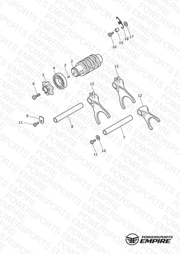 Gear Selector Drum