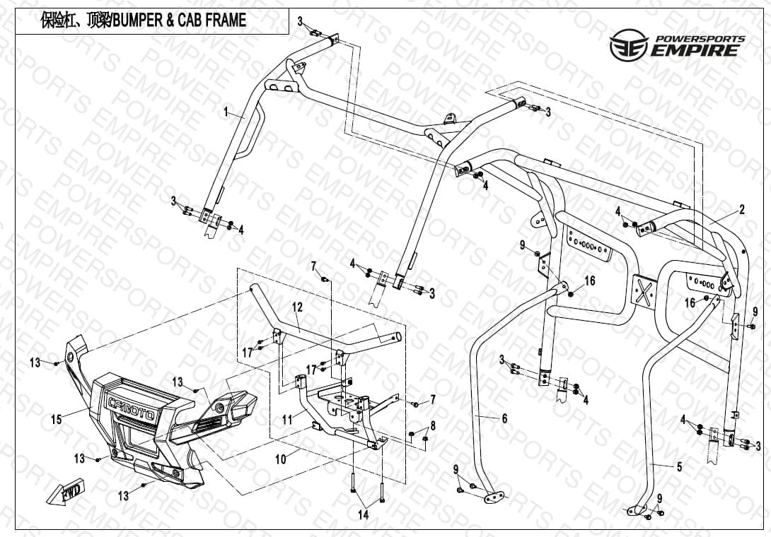 F23 — BUMPER & CAB FRAME