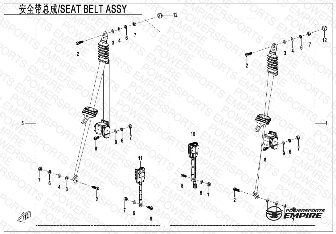 F34-V2 — SEAT BELT ASSY