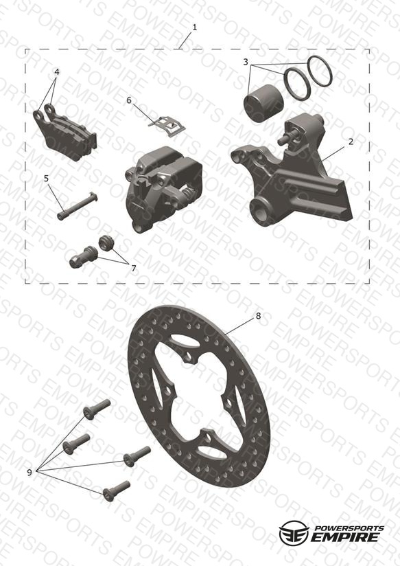Rear Caliper & Disc