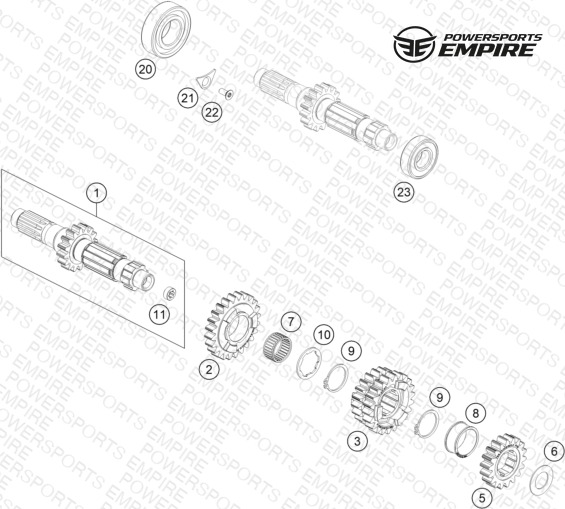 TRANSMISSION I - MAIN SHAFT