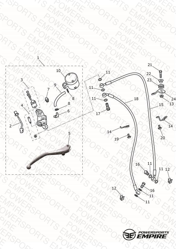 Front Brake Master Cylinder & Hoses - Daytona 675R Only