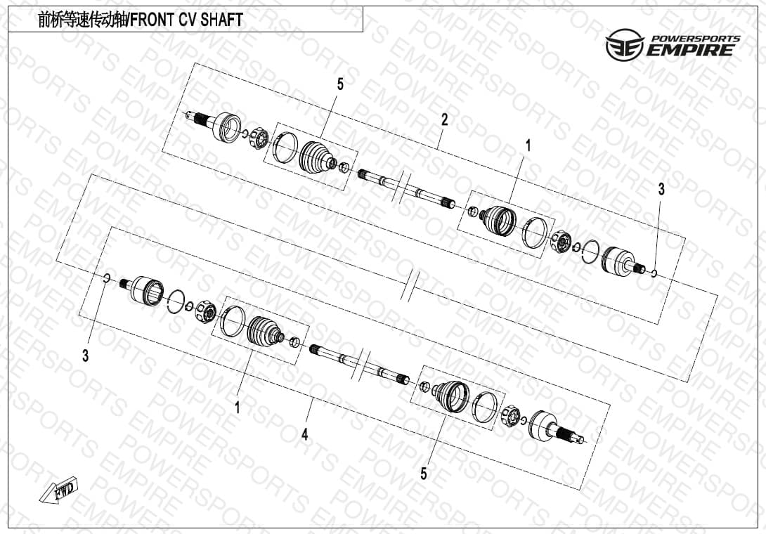 F27 — FRONT CV SHAFT