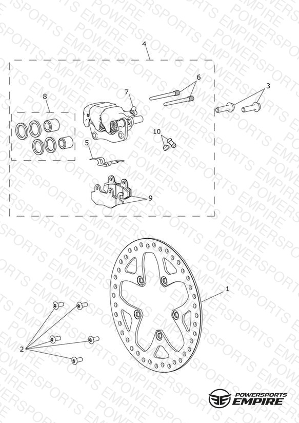 Rear Brake Caliper & Disc