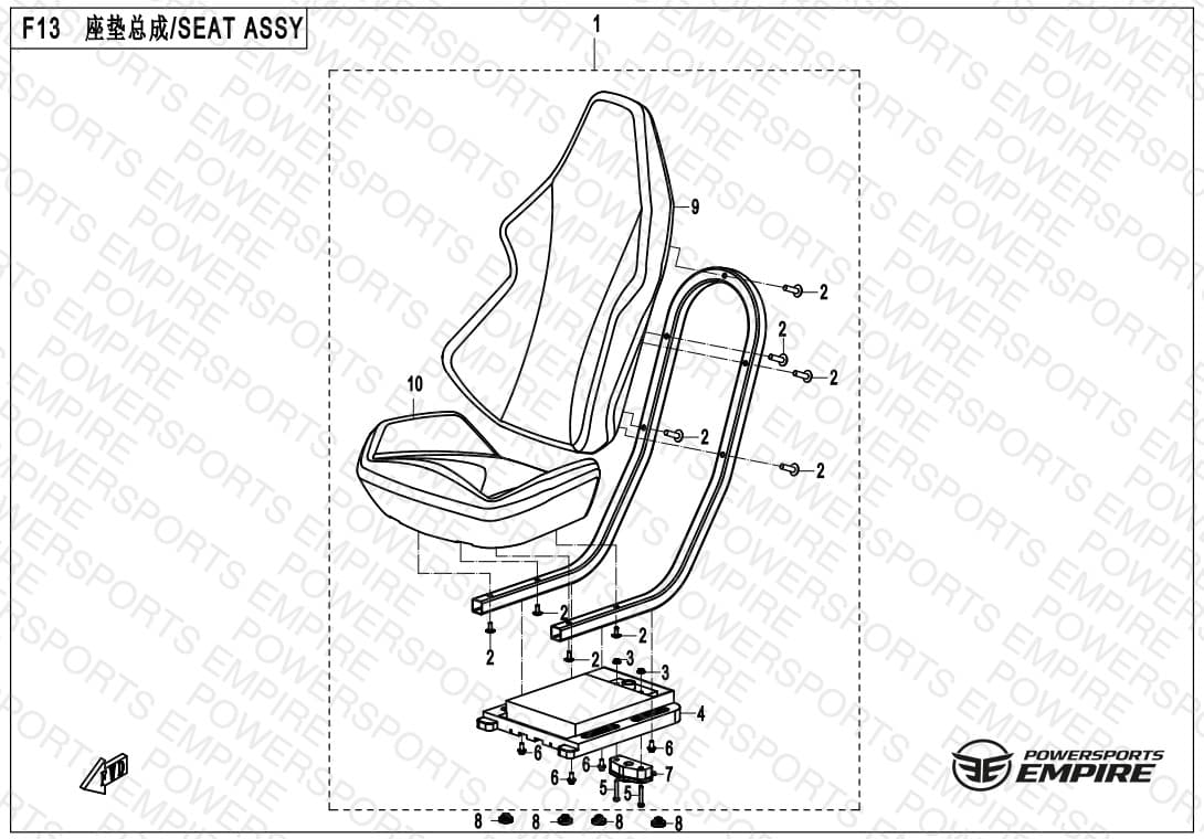 F13 — SEAT ASSY