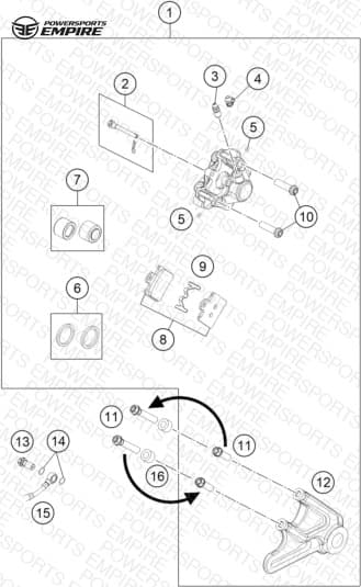 REAR BRAKE CALIPER