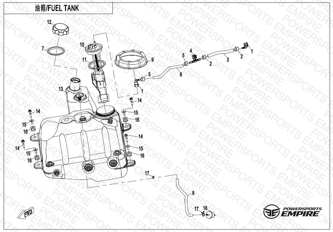 F12-B — FUEL TANK(USA)
