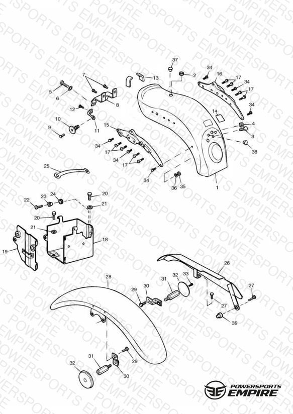 Mudguards/Chainguard/Battery Box